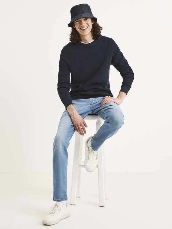 Celio Tamnoplavi osnovni džemper Celio Tepic