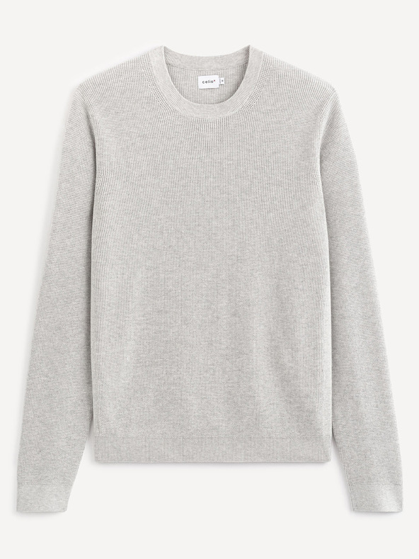 Celio Celio Tepic svijetlo sivi osnovni džemper