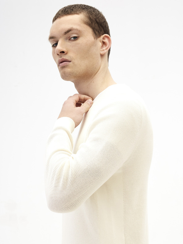 Celio Bijeli osnovni Celio Tepic džemper