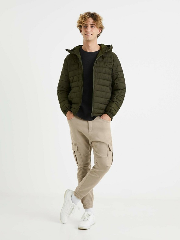 Celio Bež muške hlače Celio Vokit