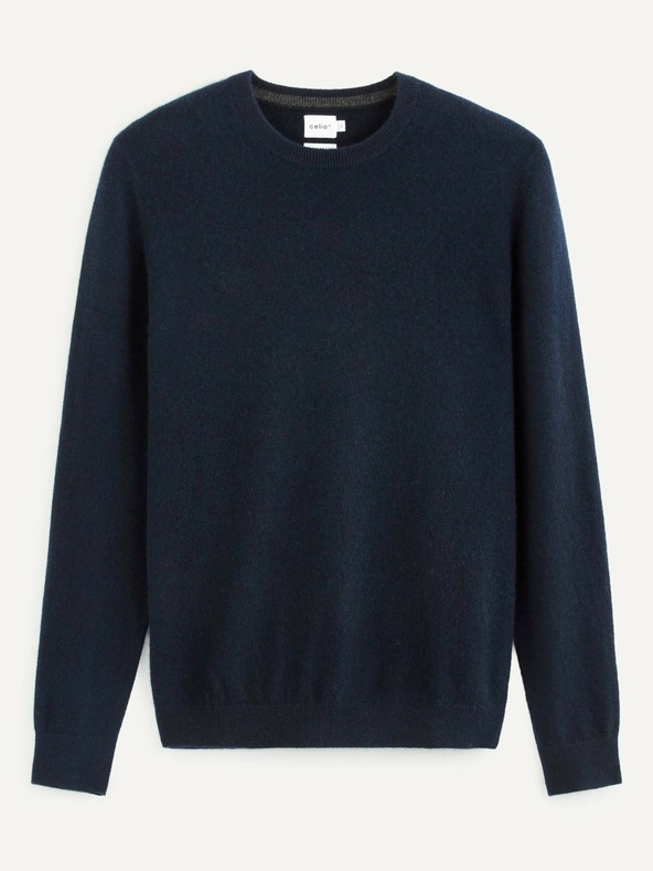 Celio Celio Jecloud tamnoplavi muški pulover od kašmira