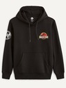 Celio Crna Celio Jurassic Park muška majica s kapuljačom