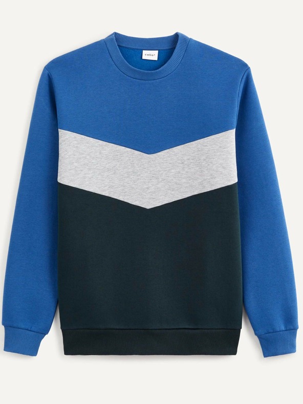Celio Celio Vever sivo-plavi muški sweatshirt