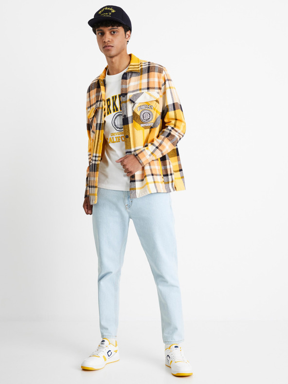 Celio Sivo-žuti karirani sako sveučilišta Celio Berkeley za muškarce