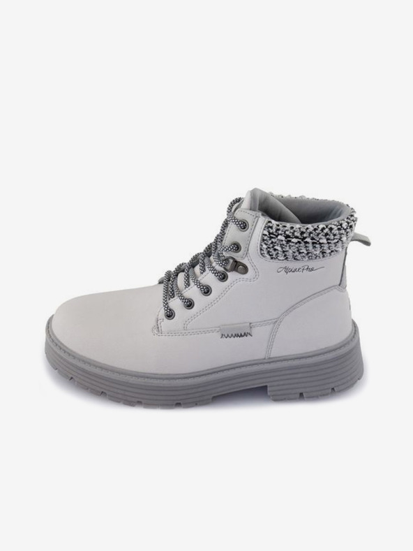 ALPINE PRO Sive ženske gležnjače u završnici od brušene kože ALPINE PRO Lalia