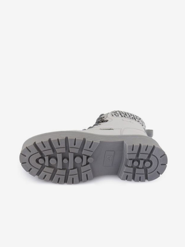 ALPINE PRO Sive ženske gležnjače u završnici od brušene kože ALPINE PRO Lalia