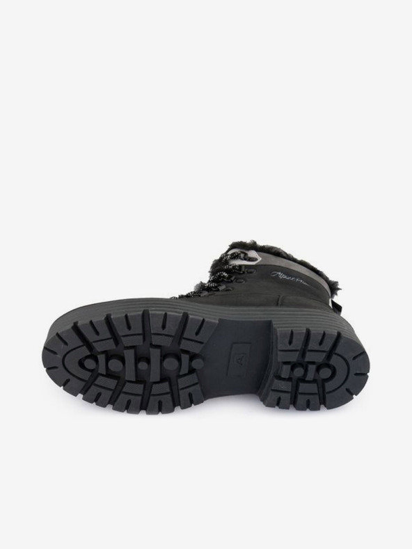 ALPINE PRO Crne ženske gležnjače od brušene kože ALPINE PRO Duneta