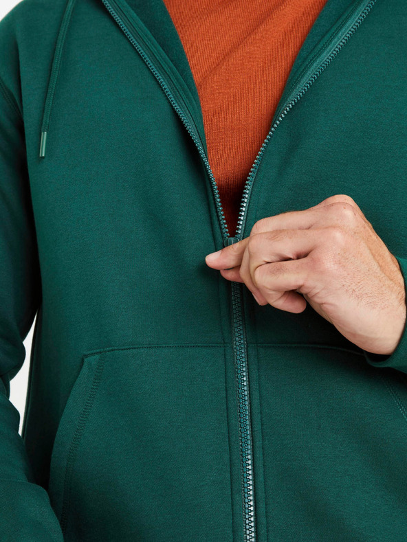 Celio Tamnozelena muška majica s patentnim zatvaračem Celio Vethree