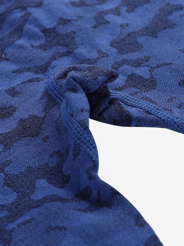 ALPINE PRO Tamno plave djevojačke funkcionalne tajice s uzorkom ALPINE PRO Elibo