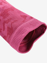 ALPINE PRO Tamno ružičaste funkcionalne tajice za djevojčice s uzorkom ALPINE PRO Elibo