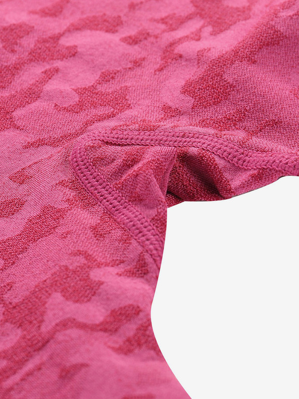 ALPINE PRO Tamno ružičaste funkcionalne tajice za djevojčice s uzorkom ALPINE PRO Elibo