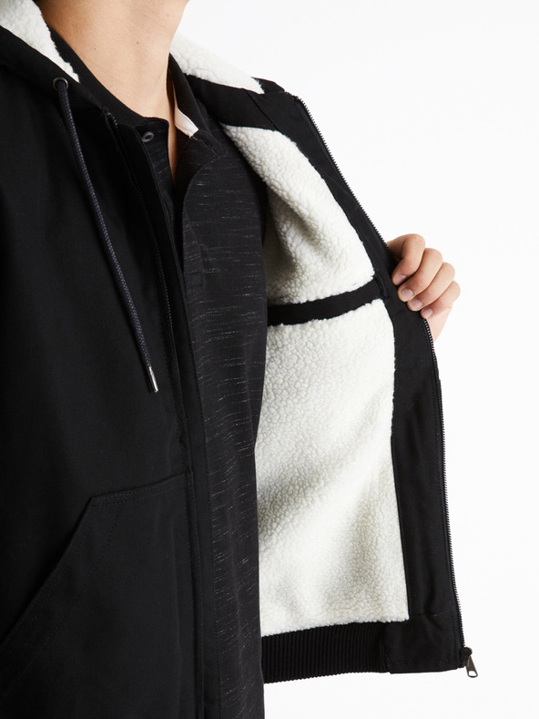 Celio Crna muška Celio Cuhoodie jakna