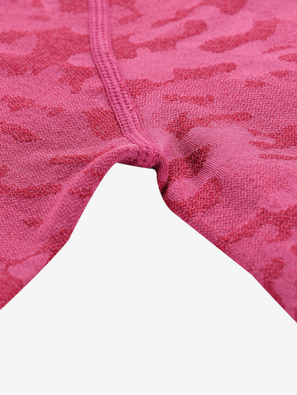 ALPINE PRO Tamno roza djevojačka funkcionalna majica s uzorkom ALPINE PRO Lubino