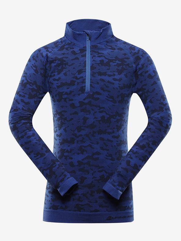 ALPINE PRO Tamnoplava dječja funkcionalna majica s uzorkom ALPINE PRO Lubino