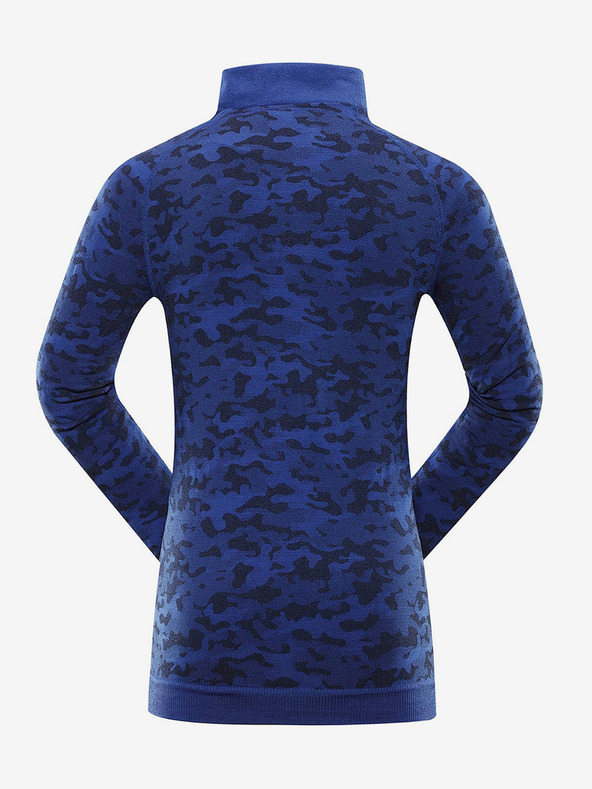 ALPINE PRO Tamnoplava dječja funkcionalna majica s uzorkom ALPINE PRO Lubino