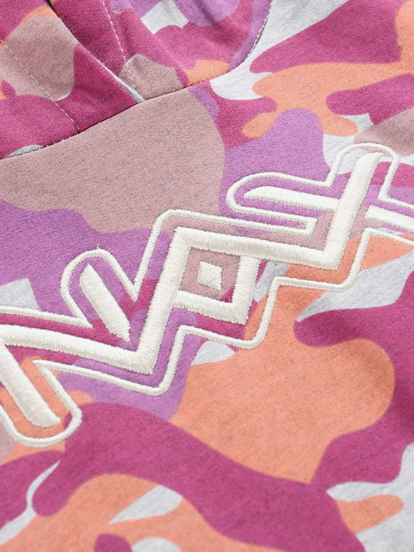 NAX Ružičasto-siva dječja majica s uzorkom NAX ABEKO