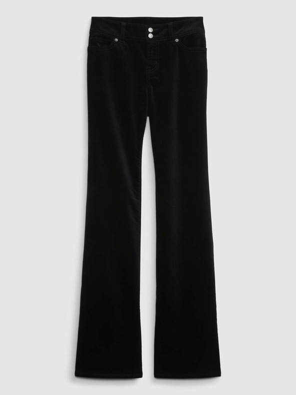 GAP Dječje baršunaste bootcut traperice GAP