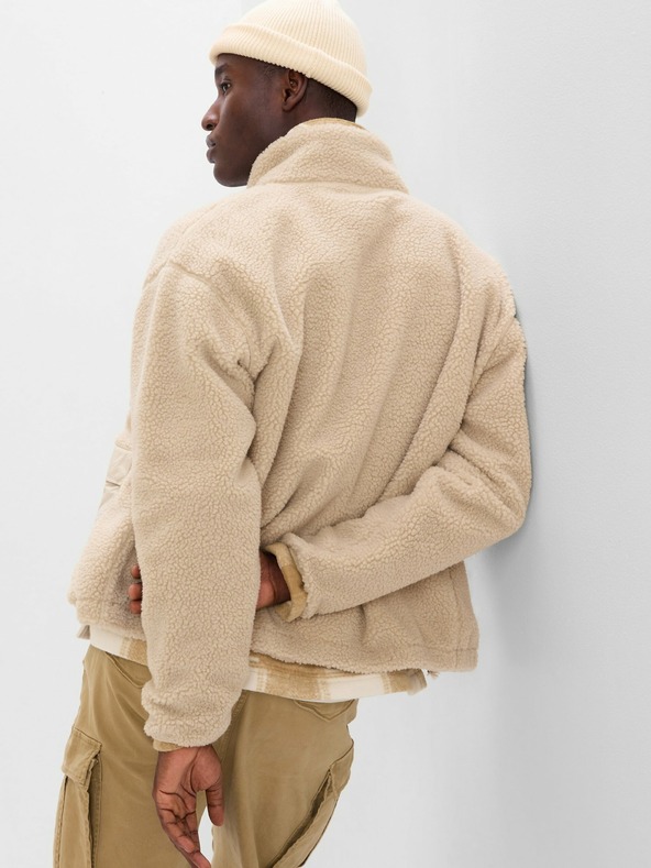 GAP Pliš jakna na zip GAP