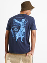 Celio Tamnoplava muška majica s printom Celio Hunter & Hunter na leđima