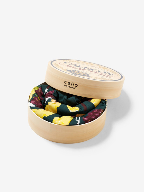 Celio Tamno zelene muške kratke hlače s uzorkom u Celio poklon kutiji