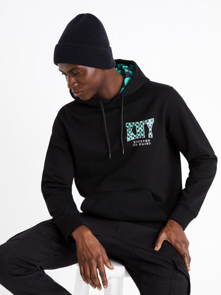 Celio Crna muška majica s printom Celio Demon Slayer