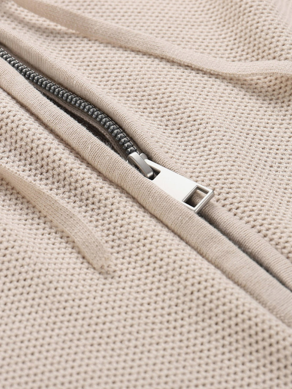 NAX Krem muški pulover s kapuljačom NAX Polin