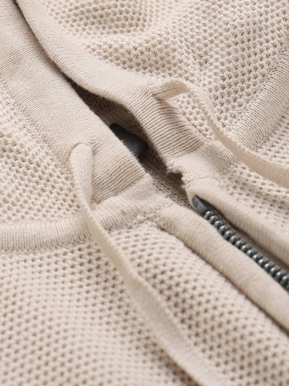 NAX Krem muški pulover s kapuljačom NAX Polin