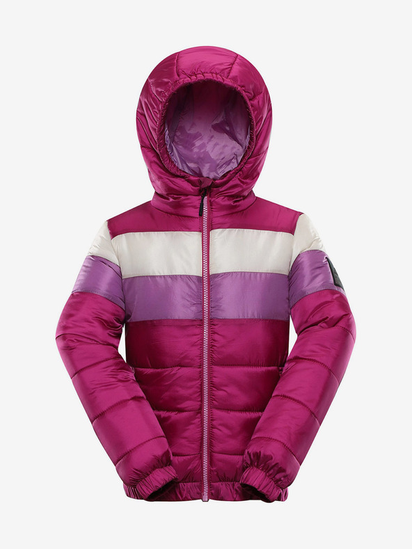 ALPINE PRO Tamno crvena djevojačka hi-therm jakna ALPINE PRO Kisho