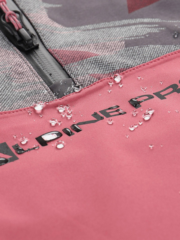 ALPINE PRO Sivo-roza dječja jakna ALPINE PRO GIBBO