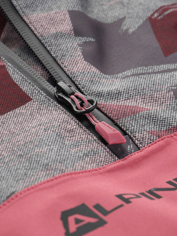 ALPINE PRO Sivo-roza dječja jakna ALPINE PRO GIBBO