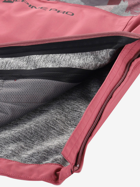 ALPINE PRO Sivo-roza dječja jakna ALPINE PRO GIBBO