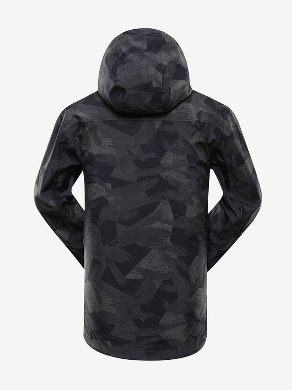 ALPINE PRO Tamno siva muška jakna s uzorkom ALPINE PRO GIBB