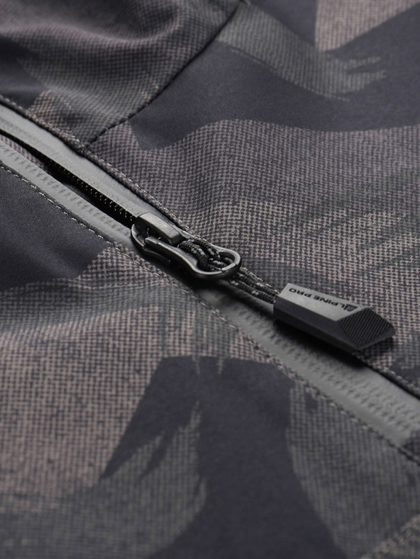 ALPINE PRO Tamno siva muška jakna s uzorkom ALPINE PRO GIBB