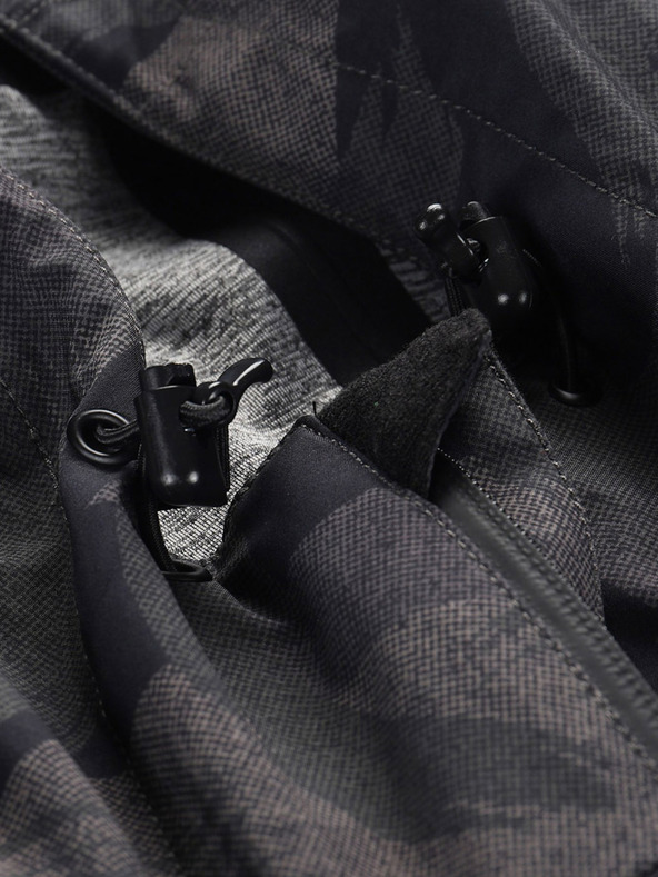 ALPINE PRO Tamno siva muška jakna s uzorkom ALPINE PRO GIBB