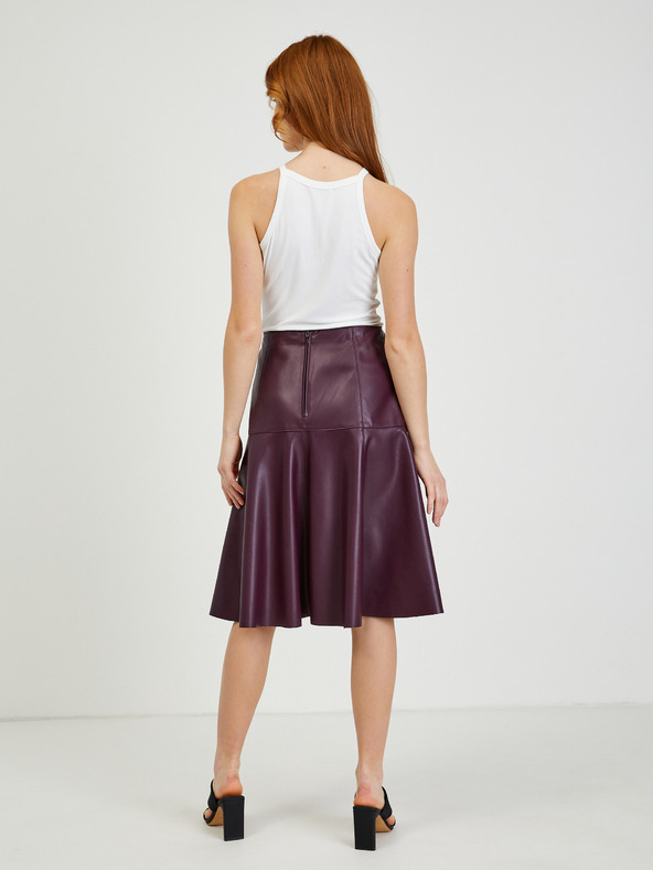 Orsay Ženska suknja od umjetne kože boje vina ORSAY