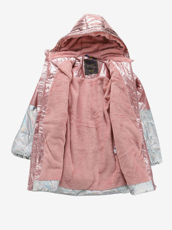 NAX Sivo-ružičasti kaput za djevojčice NAX FEREGO