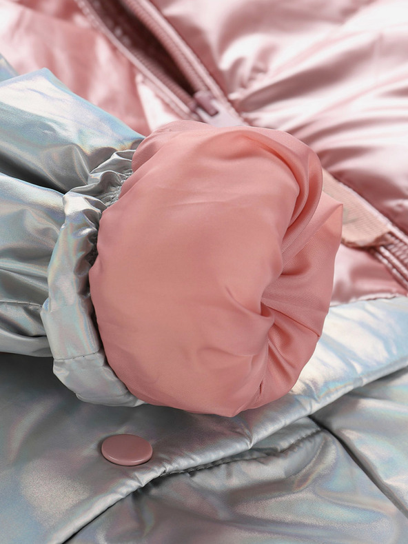 NAX Sivo-ružičasti kaput za djevojčice NAX FEREGO