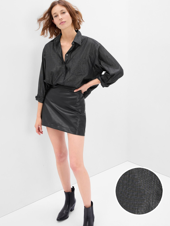 GAP Košulja s metalnom niti oversize GAP