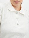 Orsay Bijela ženska rebrasta polo majica ORSAY