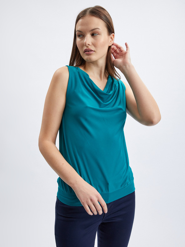 Orsay Petrolej plava ženska majica bez rukava ORSAY