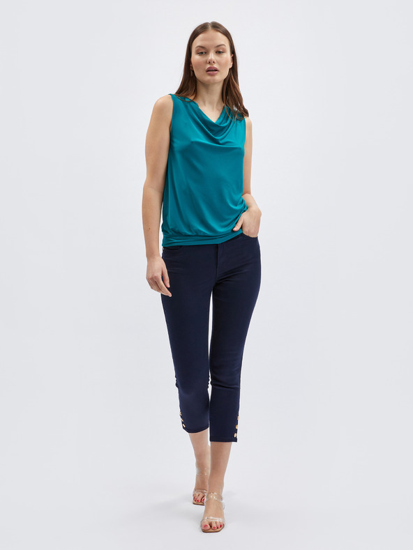 Orsay Petrolej plava ženska majica bez rukava ORSAY