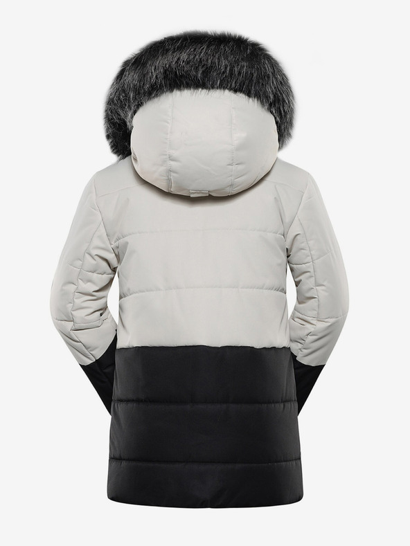 ALPINE PRO Crno-bijela zimska jakna za djevojčice ALPINE PRO Egypo