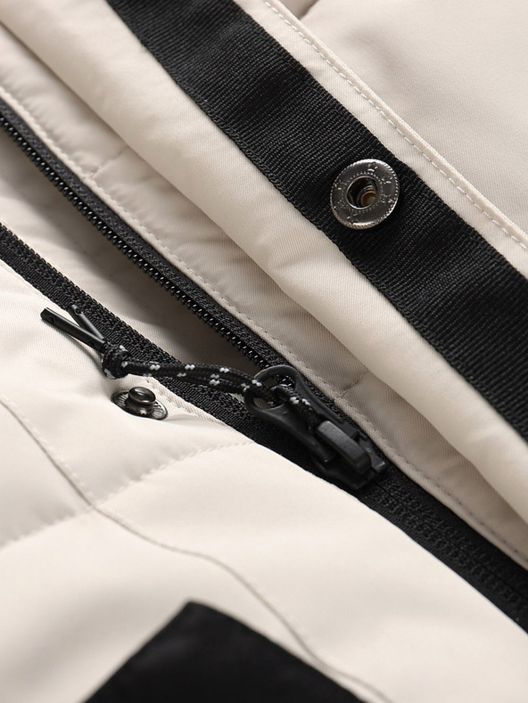 ALPINE PRO Crno-bijela zimska jakna za djevojčice ALPINE PRO Egypo