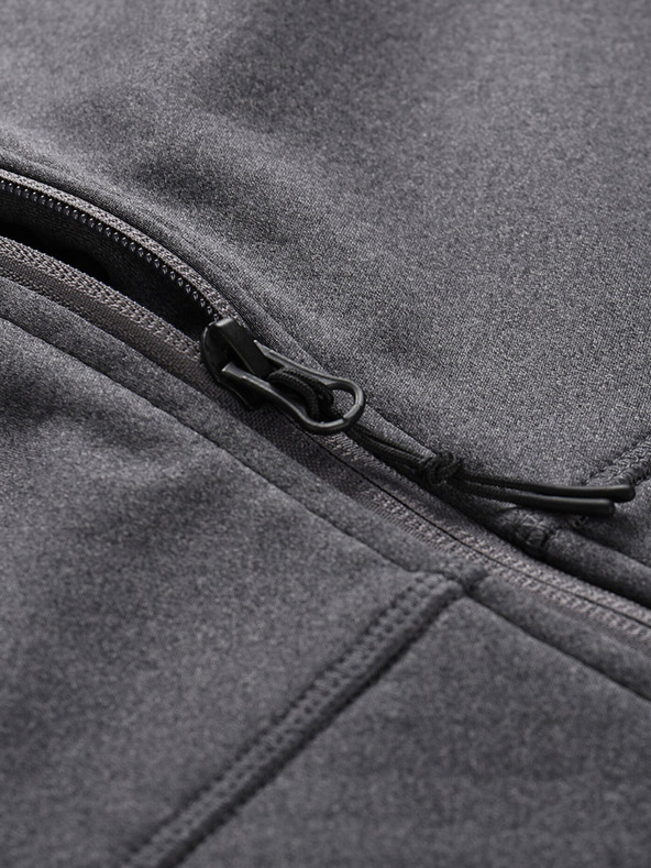 ALPINE PRO Tamno siva ženska sportska majica s patentnim zatvaračem ALPINE PRO Querta