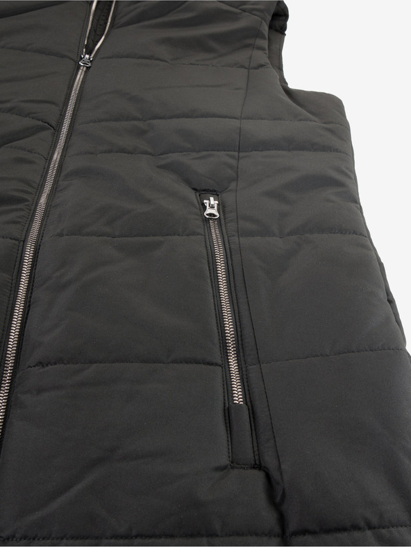 ALPINE PRO Crni ženski prošiveni prsluk ALPINE PRO GANHA