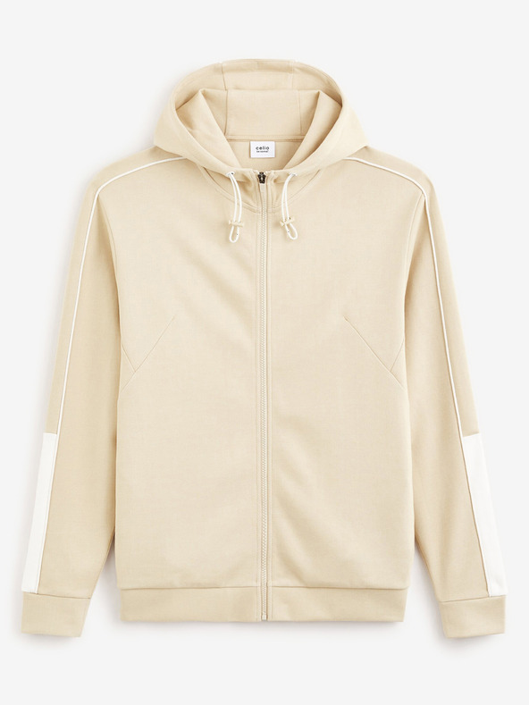 Celio Celio Fefada muška majica s kapuljačom bež boje