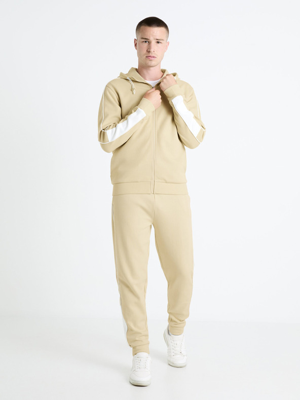 Celio Celio Fefada muška majica s kapuljačom bež boje