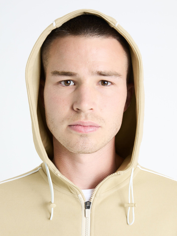 Celio Celio Fefada muška majica s kapuljačom bež boje