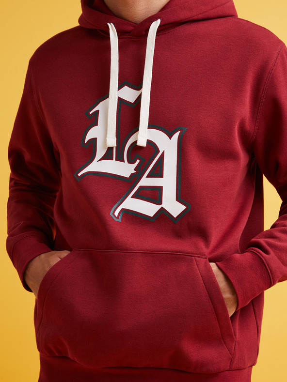 Celio Crvena muška majica s kapuljačom Celio Fecago