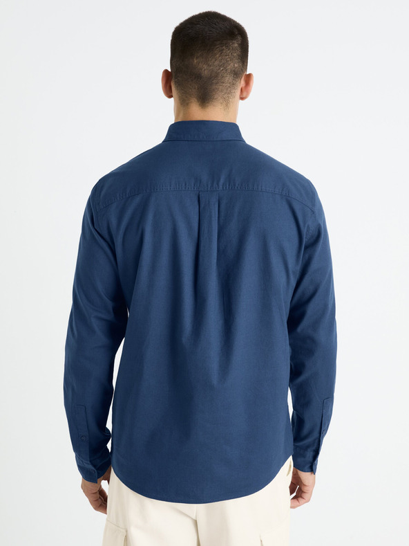 Celio Tamnoplava muška košulja Celio Farobone2